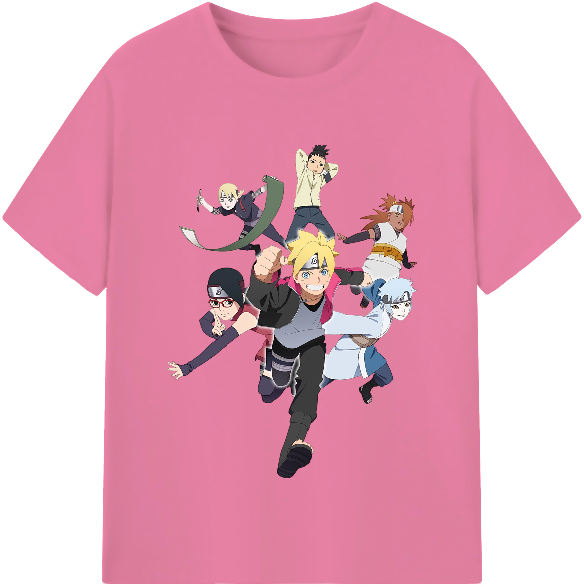 （画像用） NARUTO -ナルト- うずまき ボルト Uzumaki Boruto 綿100％半袖Tシャツ（フロントプリント）